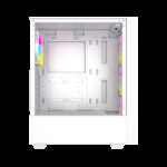 Gembird Fornax 4000W ARGB gaming ATX computer case  Midi Tower  backlight  White - imagine 8