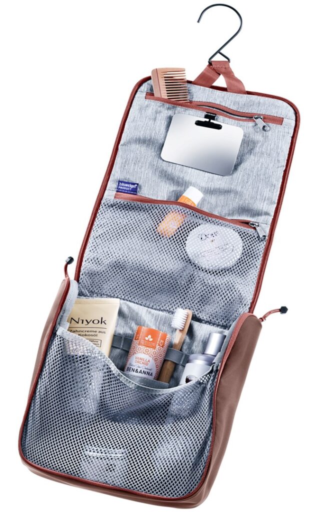 Kosmetyczka turystyczna Deuter Wash Center II  caspia/raisin - imagine 2