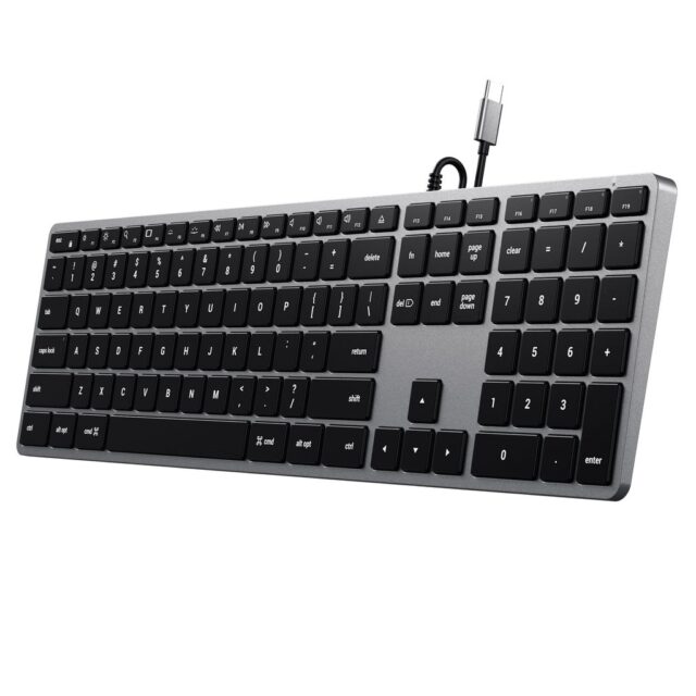 Satechi Slim W3 Keyboard USB-C with numpad (gray) - imagine 3