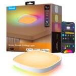 Govee H80A4 12inch RGBWW + RGBIC Square Smart Ceiling Light | Lampa sufitowa LED | 2400lm  2700K-6500K  2.4GHz Wi-Fi + Bluetooth - imagine 2