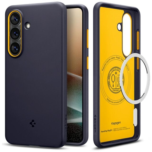 Etui Spigen Nano Pog Mag MagSafe do  Samsung Galaxy S26 blueberry navy - imagine 10