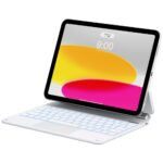 Case Typecase Edge+ with keyboard for iPad 11" A16 2025 / iPad 10.9' 2022 white - imagine 3