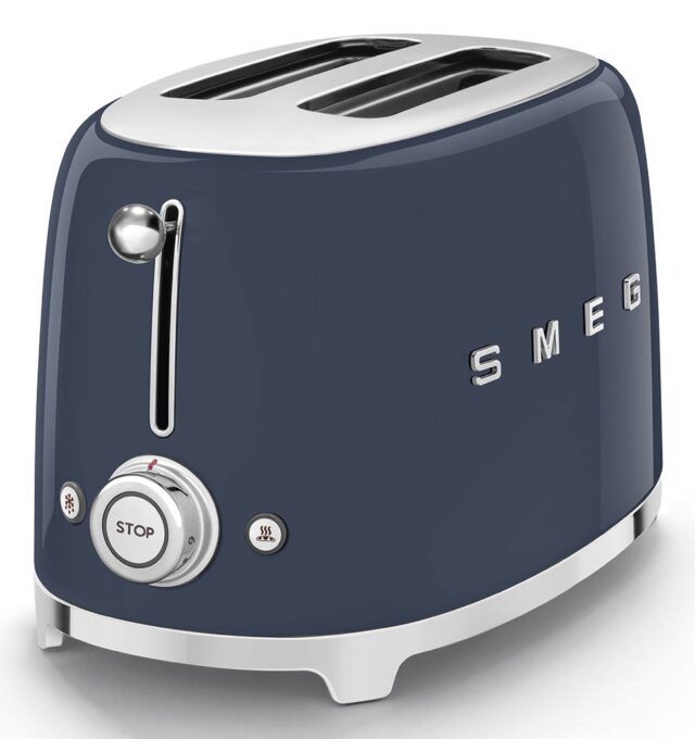 Smeg TSF01NBEU toaster 6 2 slice(s) 950 W Blue  Chrome - imagine 3