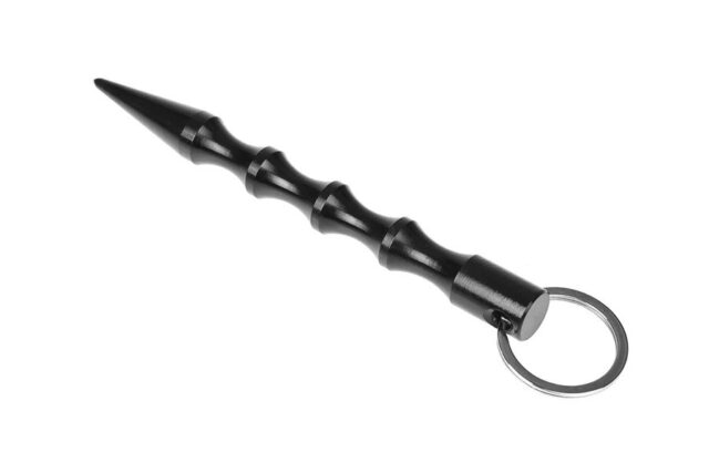 Kubotan GUARD DEFENSE STICK Self-Defense Keychain Stick 14 cm Black (YC-005-BL) - imagine 2