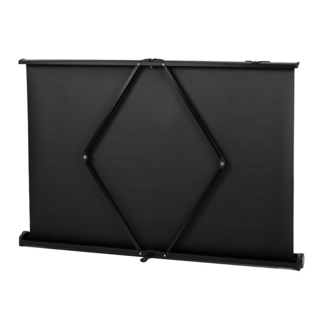 Maclean Portable Projection Screen Compact 40  16:9 Free-Standing Office Cinema Matt White Home - imagine 4