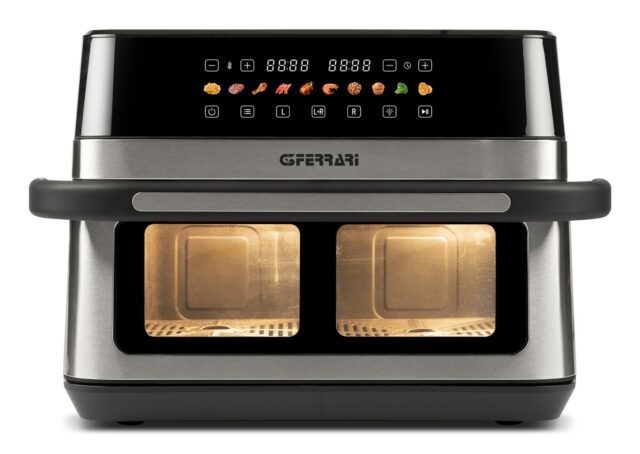 G3 Ferrari G10223 fryer Double 12 L Stand-alone 2200 W Hot air fryer Black  Stainless steel - imagine 7