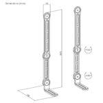 Maclean universal VESA mount for soundbar  15kg max  MC-334 - imagine 2