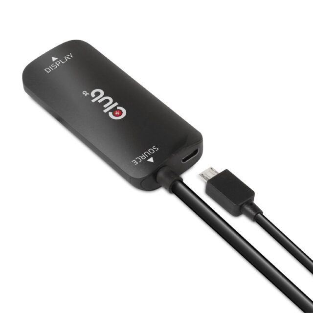 Adapter Club3D CAC-1336 HDMI™+ Micro USB to USB Type-C 4K120Hz or 8K30Hz M/F Active Adapter - imagine 8