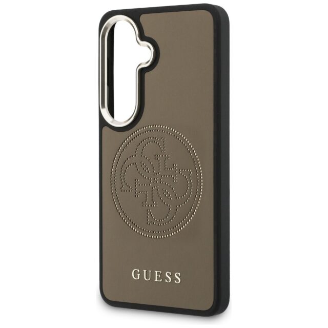 Guess PU Perforated 4G Logo Magnetic Zadní Kryt pro Samsung Galaxy S26 Brown - imagine 6
