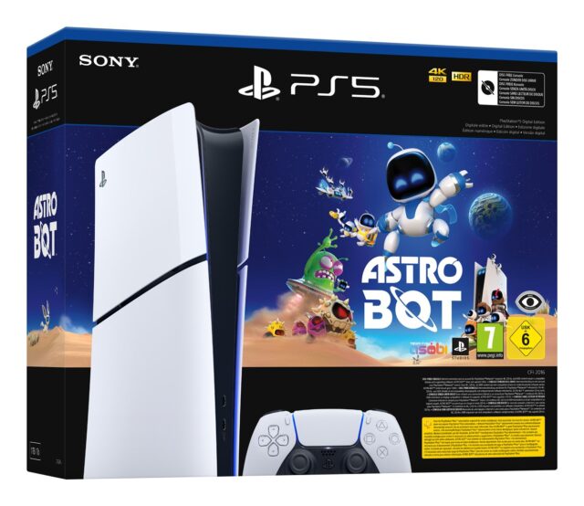 Sony PlayStation 5 Slim Digital - Astro Bot Bundle 1TB Console White - imagine 2