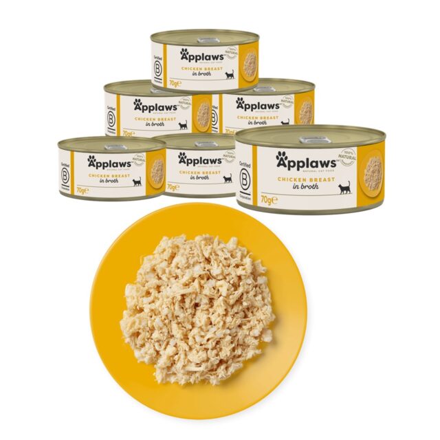APPLAWS Chicken Breast in Broth - wet cat food - 6x70g - imagine 4