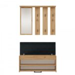 PARMA closet 100x35x180 cm  artisan oak - imagine 3