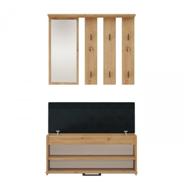 PARMA closet 100x35x180 cm  artisan oak - imagine 3