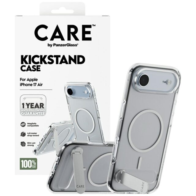 Case CARE by PanzerGlass Feature w. Kickstand MagSafe for iPhone Air transparent - imagine 4
