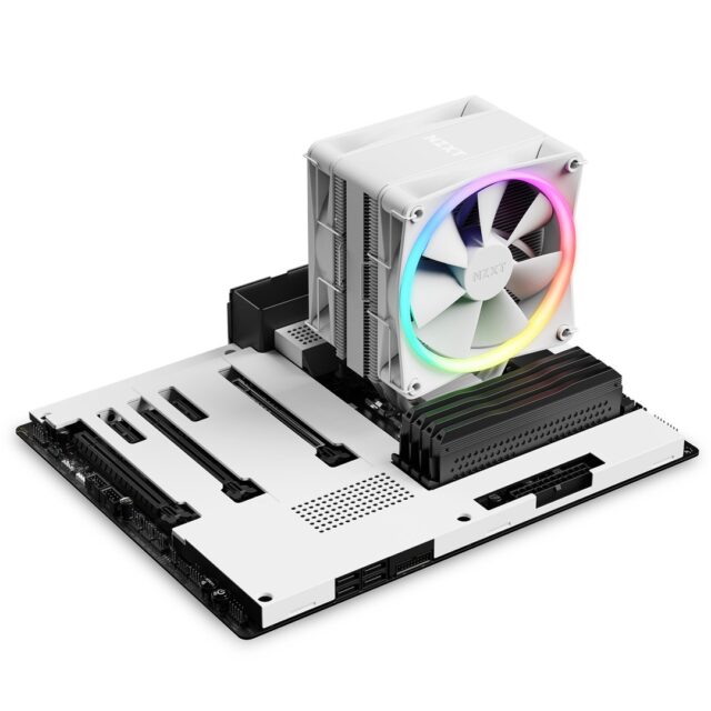 NZXT T120 RGB Processor Air cooler 12 cm White 1 pc(s) - imagine 6
