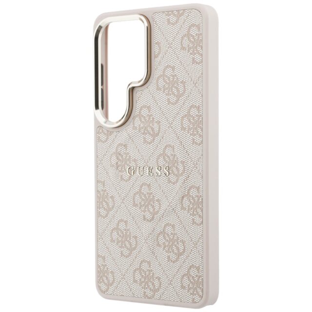 Guess PU Leather 4G Gold Frame Magnetic Zadní Kryt pro Samsung Galaxy S26 Ultra Pink - imagine 7