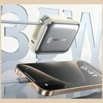 Power bank Awei AS-181 10000mAh 35W USB-C + Lightning/USB-C cables silver - imagine 3