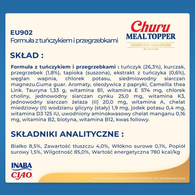 INABA Churu Meal Topper Tuna with scallop - cat treats - 4 x 14g - imagine 6