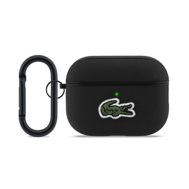 Case Lacoste Petit Pique Croc Logo for AirPods Pro 3 black - imagine 5