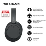 Sony WH-CH720 Headset Wired & Wireless Head-band Calls/Music USB Type-C Bluetooth Black - imagine 2