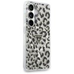 Case Guess IML Leopard Print Triangle    MagSafe for Samsung Galaxy S26 black - imagine 4