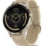 Garmin 010-02785-55 smartwatch / sport watch 3.05 cm (1.2 ) AMOLED 41 mm Digital 390 x 390 pixels Touchscreen Gold Wi-Fi GPS (satellite)