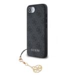 Guess 4G Charm Zadní Kryt pro iPhone 16e Tone on Tone Grey