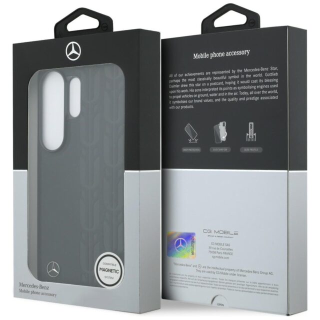 Case Mercedes Laurel Leaves MagSafe for   Samsung Galaxy S26 Ultra black - imagine 8