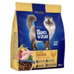 OptiVital karma sucha- pełnoporcjowa karma dla dorosłych kotów FM z kurczakiem 300g