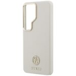 Case Guess Rhinestone Round Logo MagSafe for Samsung Galaxy S26 Ultra beige - imagine 6