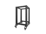 OPEN RACK 18U 600X800 BLACK LANBERG - imagine 8
