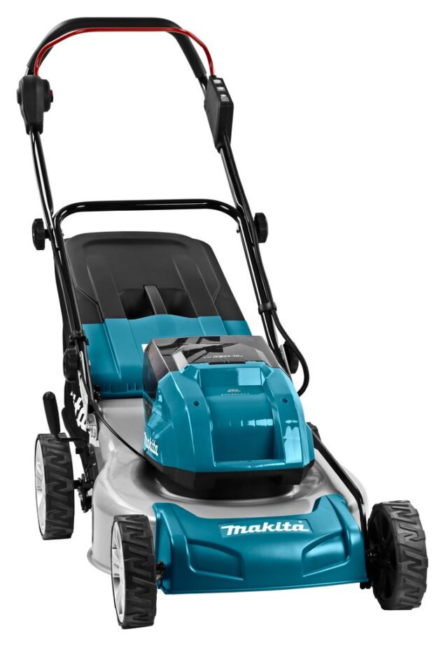 Makita DLM460PT2 lawn mower Walk behind lawn mower Battery Black  Blue  Grey - imagine 6