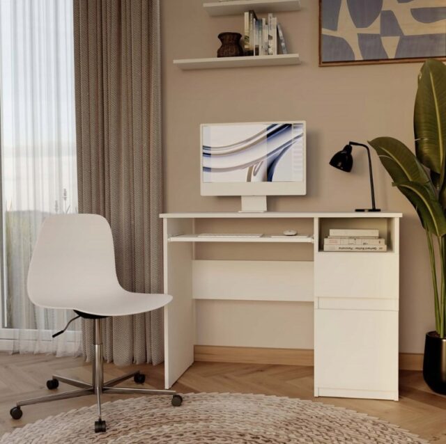 PORTO Desk Right White - imagine 6