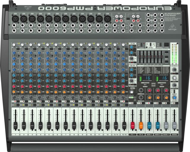 Behringer PMP6000 audio mixer 20 channels 10 - 200000 Hz Black - imagine 4