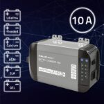 Qoltec Smart Monolith Battery Charger for LiFePO4 AGM GEL SLA batteries | 10A | 24V - imagine 2
