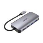 UNITEK ACTIVE HUB USB-C 2X HDMI 4K  RJ45  PD 100W - imagine 3