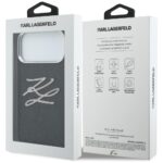 Etui Karl Lagerfeld IML Glitter KL        Diamond Logo do iPhone 17 Pro Max czarny - imagine 8