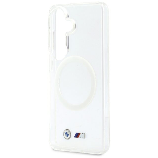 Case BMW IML Shockproof Metal Logo       MagSafe for Samsung Galaxy S26 transparent - imagine 7