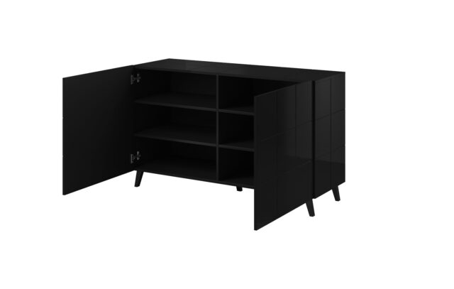 Cama sideboard 2D REJA black gloss/black gloss - imagine 4