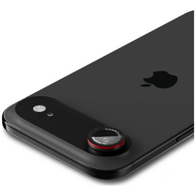 Spigen Optik Pro L-Series Glas.TR "EZ FIT" Camera Lens Glass for iPhone Air 2pcs Black - imagine 4