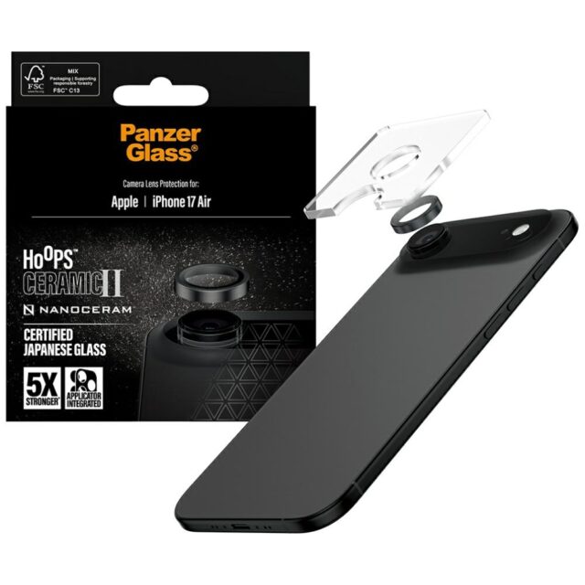 PanzerGlass Hoops Ceramic II lens glass for iPhone Air - imagine 4