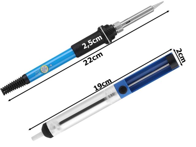 EXTRALINK ZESTAW LUTOWNICA KOLBOWA PRECYZYJNA 80W 220-480°C - imagine 5