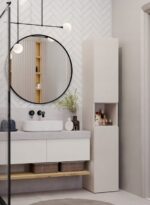 NEL BATHROOM POLE IN CASHMERE COLOUR - imagine 7
