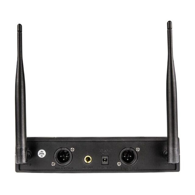 DVS2 - Mikrofon bezprzewodowy  2x nadajnik doręczny  + baza  pasmo UHF 560-590 MHz - imagine 4