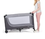 KinderKraft travel cot LEODY grey - imagine 3