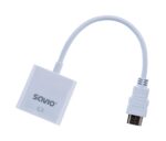 Savio CL-27 video cable adapter 0.2 m VGA (D-Sub) HDMI Type A (Standard) White - imagine 6