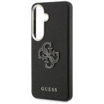 Case Guess Grained Big 4G Metal Logo for  Samsung Galaxy S26 black - imagine 7