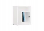 GALAX 30/1D WHITE BEDSIDE TABLE - imagine 4