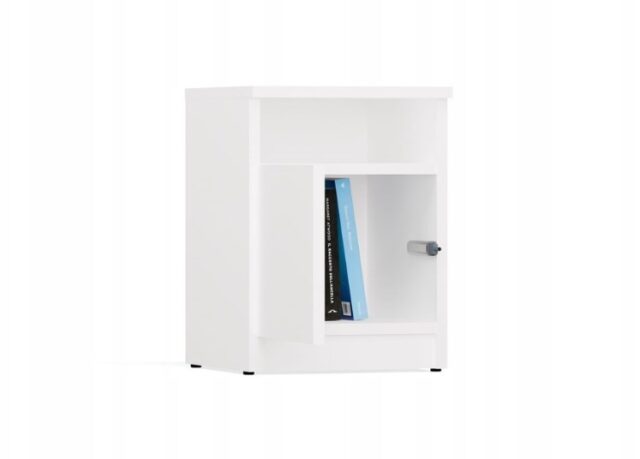 GALAX 30/1D WHITE BEDSIDE TABLE - imagine 4