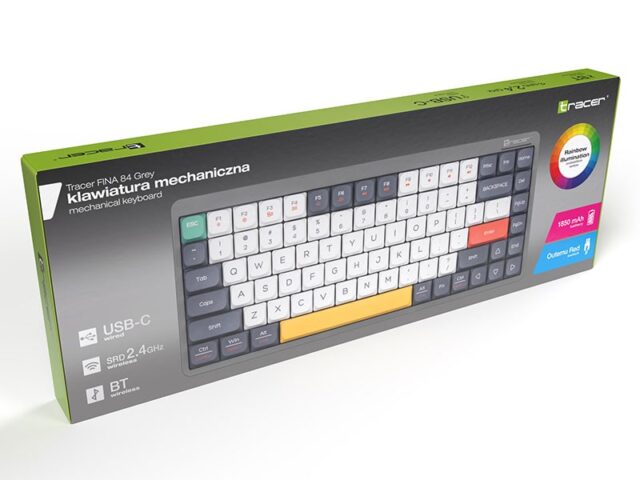 Mechanical keyboard Tracer FINA 84 Grey (Outemu Red Switch) TRAKLA47279 - imagine 5